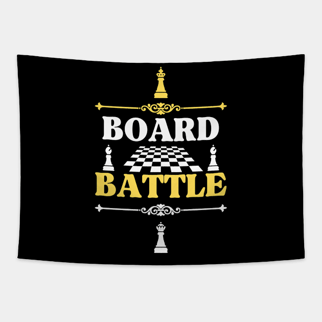 Board battle - Chess Tapestry by William Faria