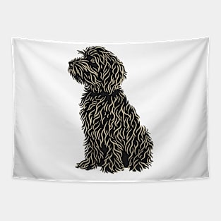 GoldenDoodle Silhoutte Tapestry