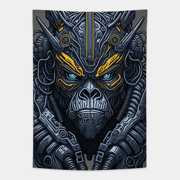 Techno Apes S02 D76 Tapestry by Houerd