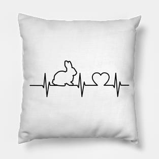 Rabbit Heartbeat Pillow