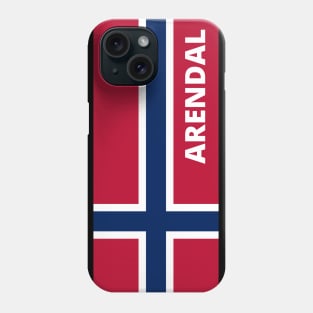 Arendal City in Norwegian Flag Phone Case