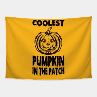 Coolest Pumpkin In The Patch Halloween Boys Girls Teens Tapestry