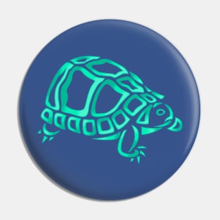 Turtle Tribal Design Pin