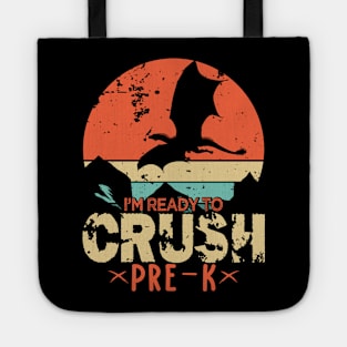 Back To School I'm Ready To Crush  Pre-k  Dragon Boys Tote