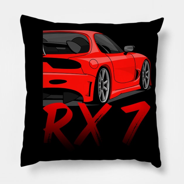 RX7 JDM Engine Pillow by gaplexio