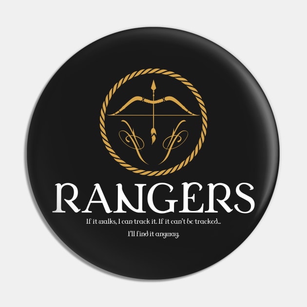 Rangers Ranger Tabletop RPG Gaming Pin by pixeptional