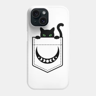 Black Cat Pocket Phone Case