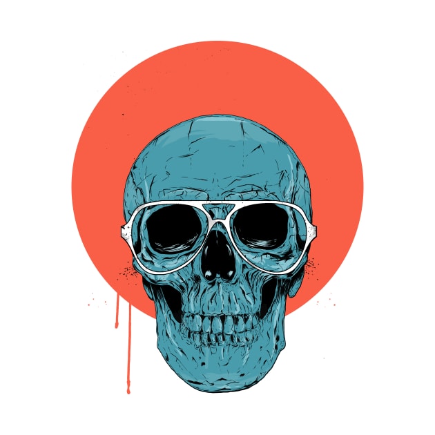 Blue skull by soltib