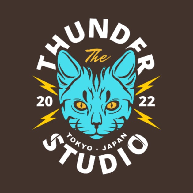 Beautiful Thunder Japanese Cat  Animal T-Shirt by SAFARIZ