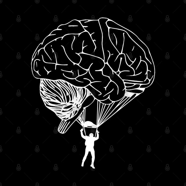 education parachute jump brain by ShirtyLife