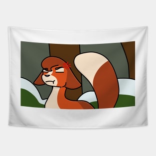 Upset Squirrelpaw Tapestry