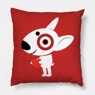 Cute Bullseye Dog Team Member Pillow