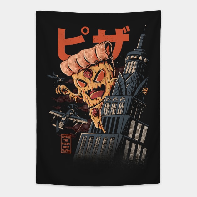 Pizza Kong Tapestry by Ilustrata