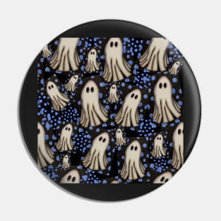 Spooky Ghost Pattern Pin