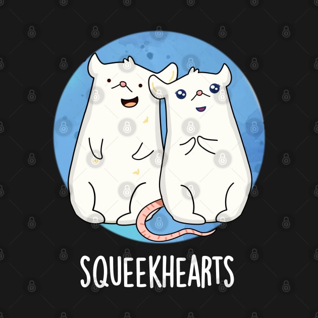 Squeekhearts Cute Mouse Sweetheart Pun by punnybone