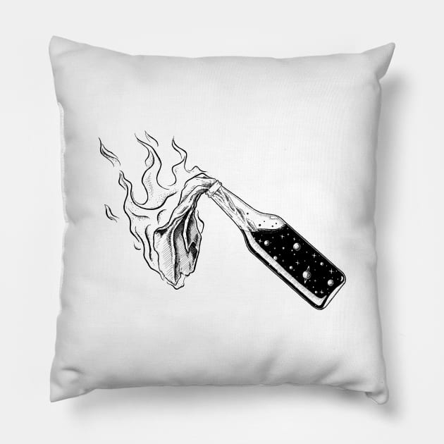 Molotov Cocktail Pillow by rudoi