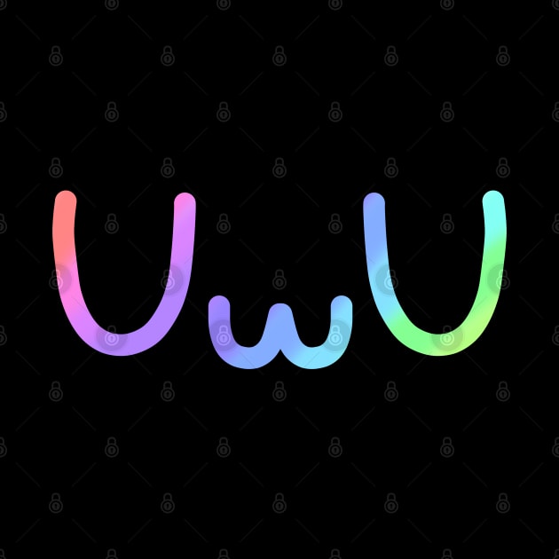 UwU Rainbow Gradient by Trippycollage