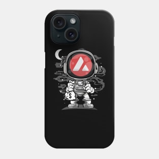 Astronaut Avalanche AVAX Coin To The Moon Crypto Token Cryptocurrency Wallet Birthday Gift For Men Women Kids Phone Case