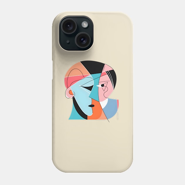 Picasso Style Two-Face Man Phone Case by UKnowWhoSaid