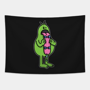 Skateboard Monster Big Tongue Skateboarding Gift Tapestry