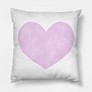 Watercolor Hearts - Lilac Purple Palette Pillow