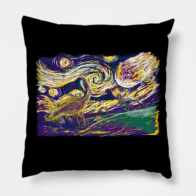 Starry Extinction 2 Pillow by ZZDeZignZ