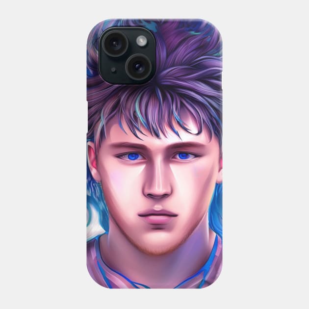 Anime illustration of Luka Doncic Phone Case by cornelliusy