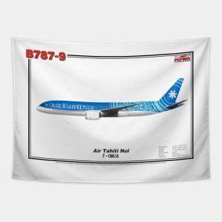 Boeing B787-9 - Air Tahiti Nui (Art Print) Tapestry