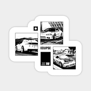 MITSUBISHI ECLIPSE D30 Black 'N White Archive Magnet