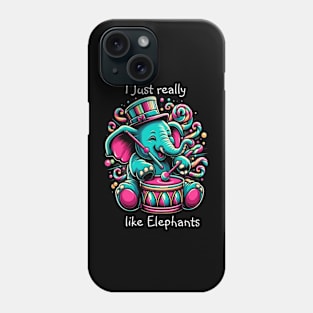 The Musical Pachyderm I really like elephants Phone Case