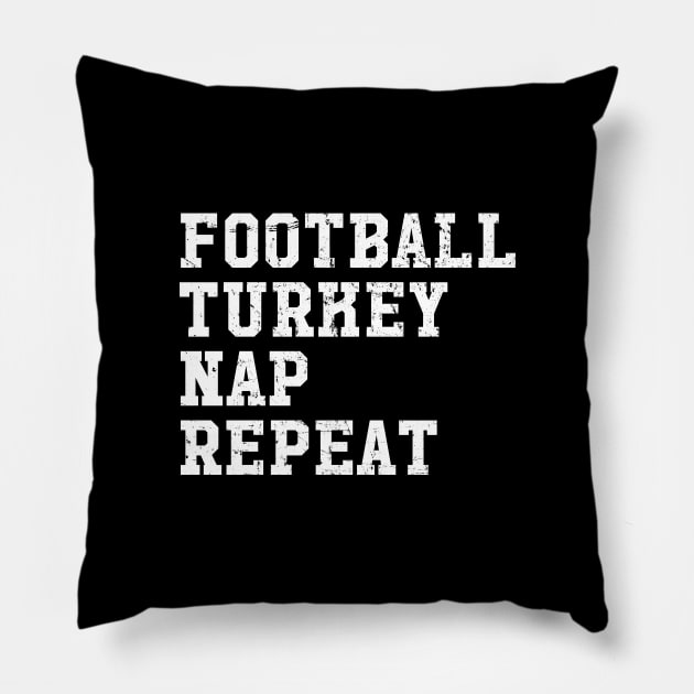 Football turkey repeat Pillow by captainmood