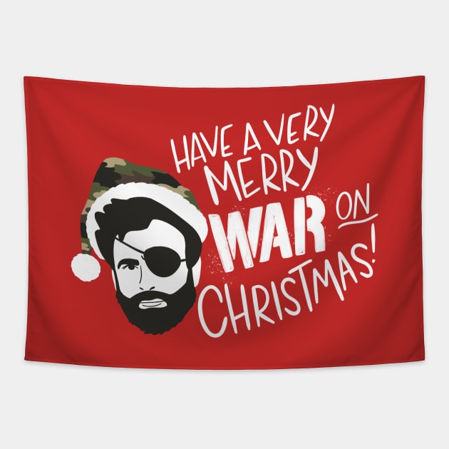 Have a Very Merry War On Christmas Tapestry by Some More News