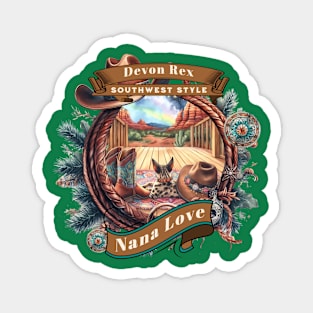 Southwest Sedona Country Cat Nana Love 3FD Magnet