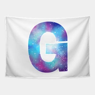Letter G galaxy Tapestry
