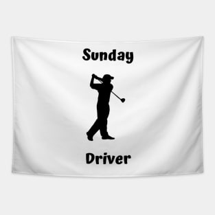 Sunday Driver Golf Design Tapestry