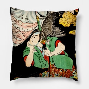 Ghost and samurai Ukiyo-e Pillow