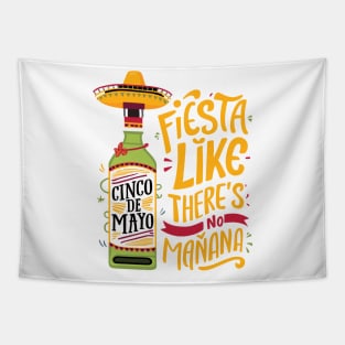 Fiesta Like There's No Mañana Colorful Vibes Celebration Tapestry