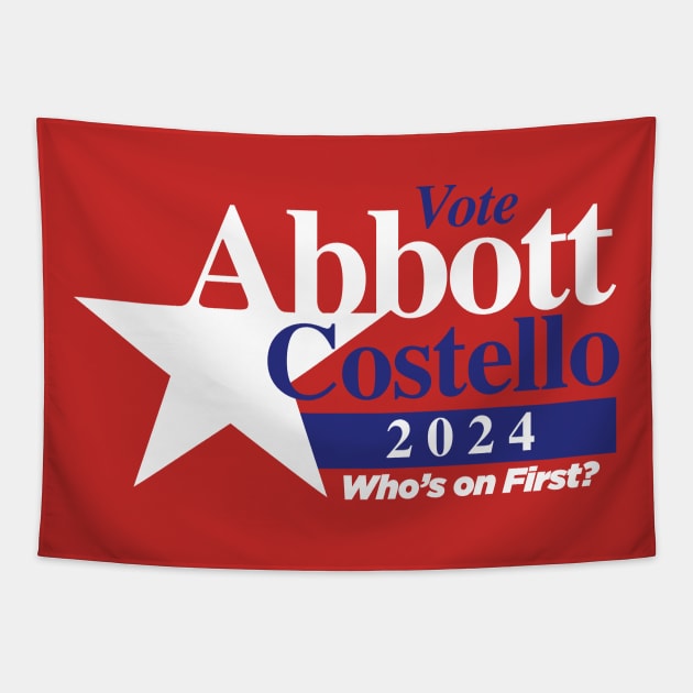 Abbott Costello 2024 Tapestry by MindsparkCreative