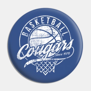 CEC Cougar Basketball Pin