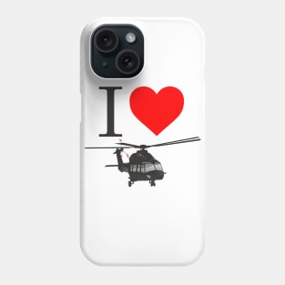 I Love Helicopters Phone Case