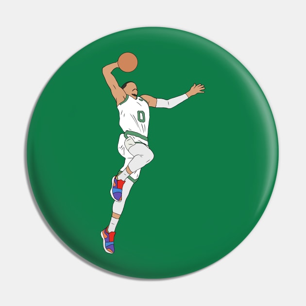 Jayson Tatum Slam Dunk Pin by rattraptees