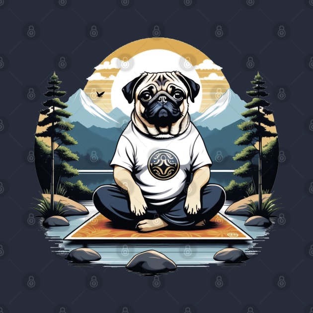 Yoga Pug by ArtfulTat