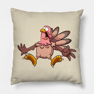 Scared Turkey Pillow