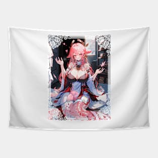 Yae Miko the Lamia (Snake Girl) Tapestry