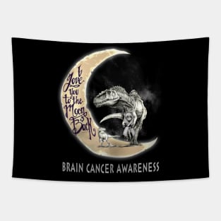 brain cancer dinosaur moon Tapestry