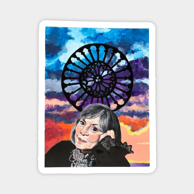 Anne Rice Magnet by Deanna Larmeu