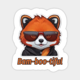 Bam-boo-tiful - Red Panda Magnet