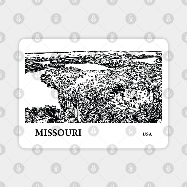 Missouri USA Magnet by Lakeric