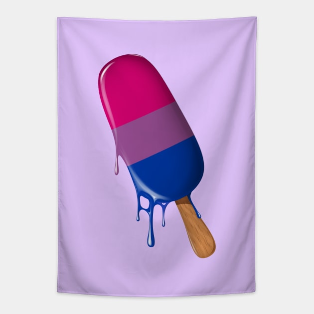 Bisexual Shirt Bisexual Flag Ice Cream LGBTQ Bisexual Pride Tapestry by Happy Lime