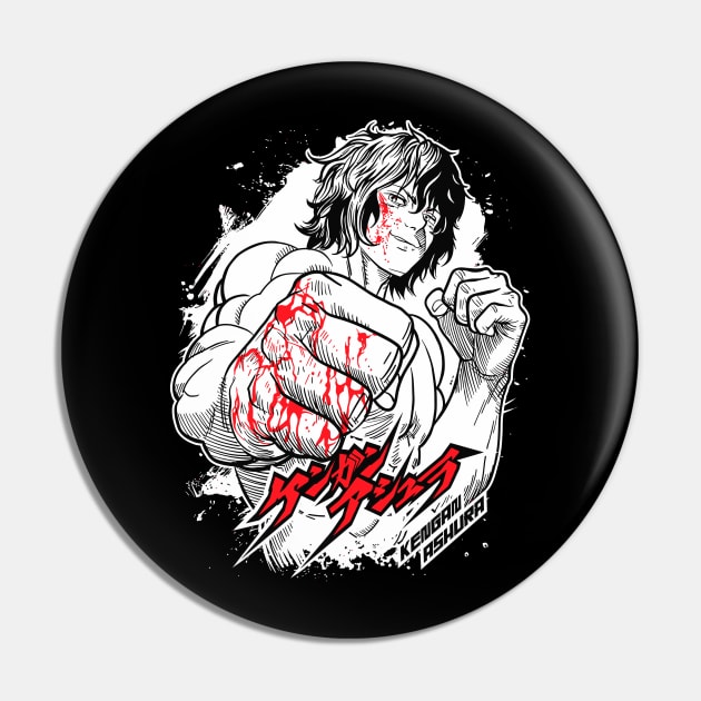 Kengan ashura Pin by Vhitostore